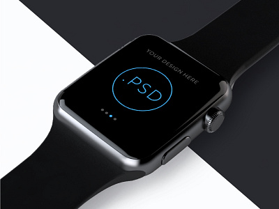 Apple Watch Free Mockup PSD_ver.2(Editable background image) app apple free ios mockup psd template watch