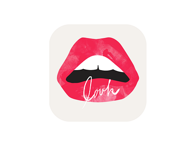 RiLi Look / App icon app design fashion girl icon ios iphone lip