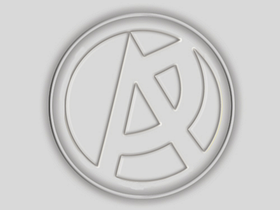 AJ Logo aj button grey letter logo