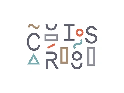 Curious branding curious ecommerce fun geometric geometry logo shapes shop store