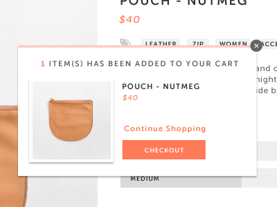 Added to Cart add cart checkout ecommerce museo sans shadow shop theme thumbnail ui