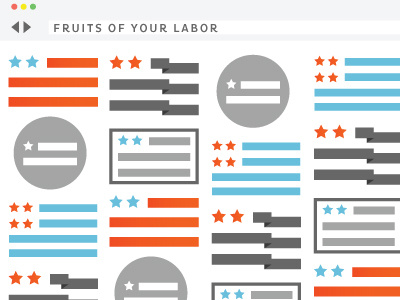 Fruits of your labor (day) american flag browser digital flag illustration labor day marketing ui