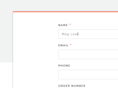 Simple Contact contact ecommerce email form ghostly ferns meg lewis online shop theme ui