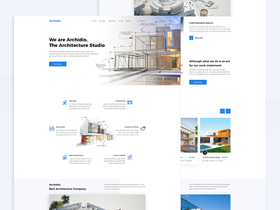 Architecture Corporate Company website concept design landing landing page minimal ui web webdesign