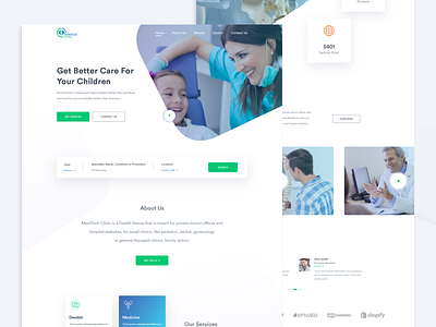 Landing Page Concept design health landingpage medical ui web webdesign