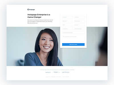 Instapage Demo Request Page