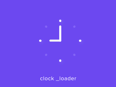 Clock Loader Interaction animation clock gif loader micro interaction motion ui ux webkul