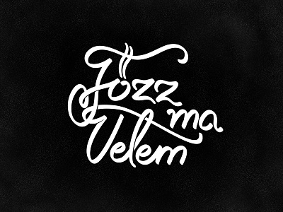 Főzz Ma Velem logo design designcraft hand drawn identity lettering logo vector