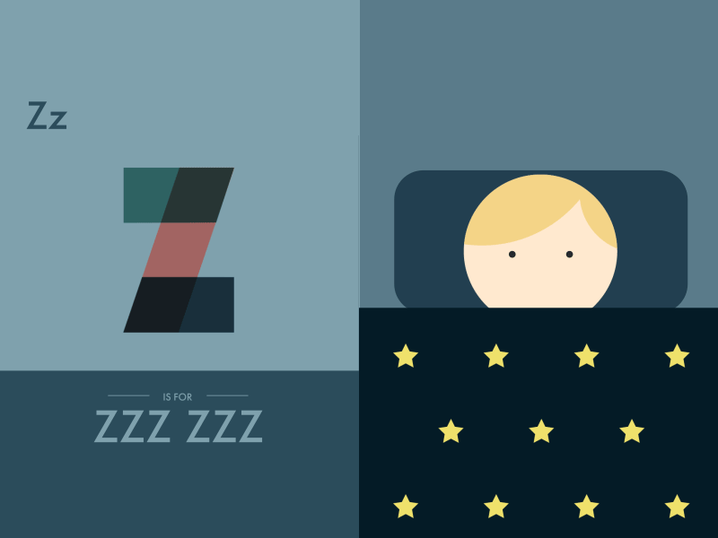 Z is for ZZZ ZZZ a is for albert adventure after effects alphabetical animation character design children education illustration loop sleeping time studio lovelock