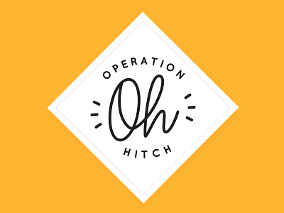 Operation Hitch branding design digital handwritten logotype operationhitch studio lovelock website wedding planning wip