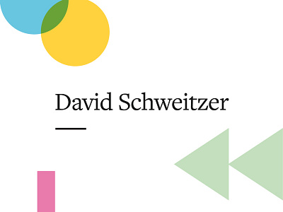 David Schweitzer branding colorful design geometric shapes music studiolovelock