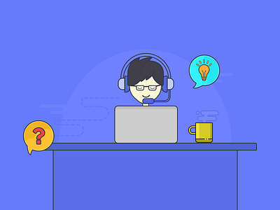 Helpdesk Illustration