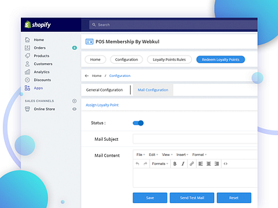 POS Membership App Configuration UI