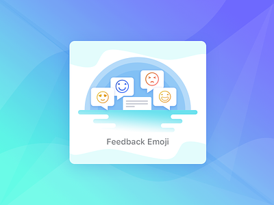 Feedback Emoji color design emoji feedback gradient icon illustration photoshop webkul