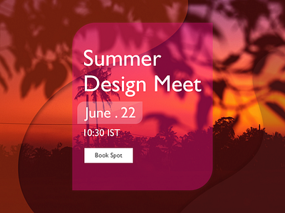 Summer Design Meet - Webkul Dribbble MeetUp