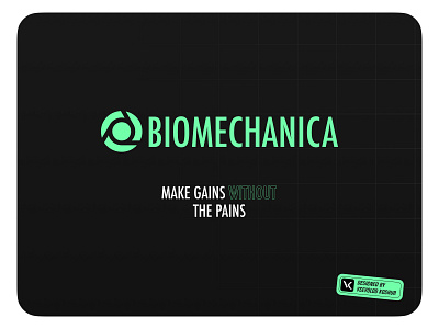 Biomechanica logotype branding logo vector