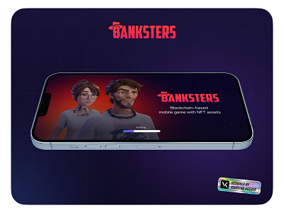 Bankster Game App app design interface typography ui ux