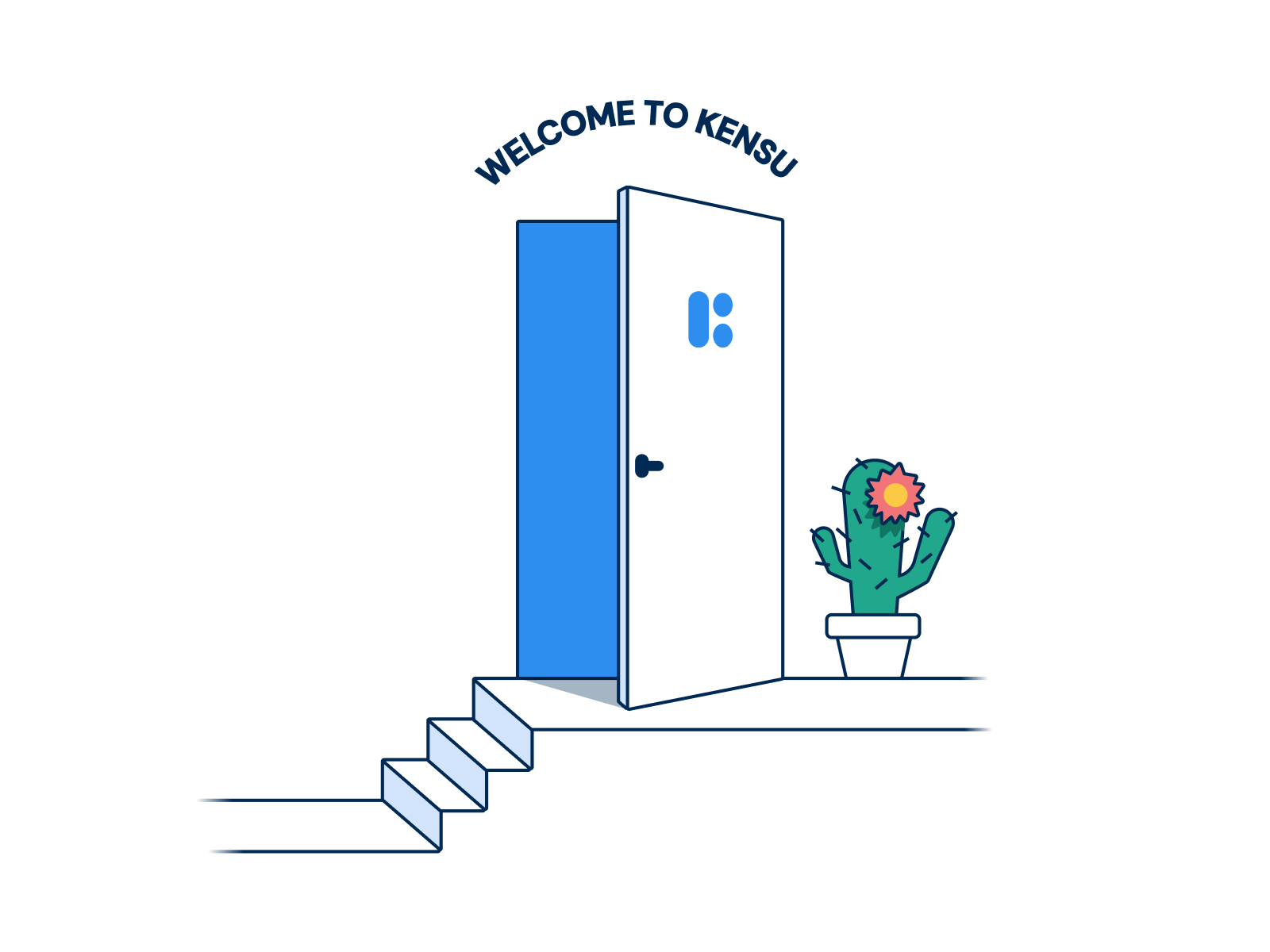 Careers page illustration by Adrien Duchateau on Dribbble