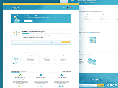 Dashboard dashboard datacamp font icon illustration ui ux