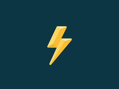 Super Bolt bolt illustration yellow