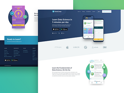 Mobile App Landing Page android design enterprise gradient ios landing page logos mobile app streak ui ux