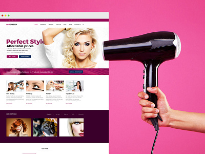 Hairdresser - Hair Salon WordPress theme hairdresser theme themeforest wordpress