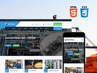Industrial HTML/CSS template anspthemes css free html industrial template wordpress