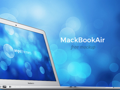 MacBook Air FREE PSD Mockup free macbook air mockup psd