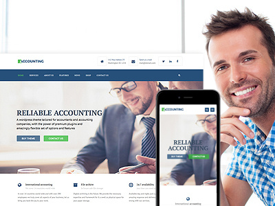 Free Accounting HTML/CSS Templates accounting business consulting css free html template