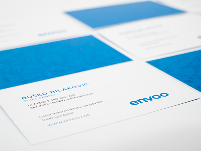 Envoo Business Cards branding business cards logo