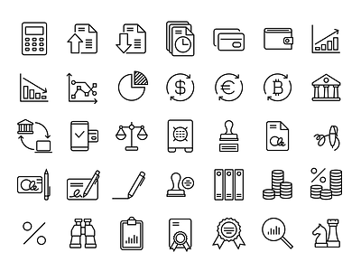 36 Beautiful free Finance/Accounting icons accounting finance icons svg vector wordpress