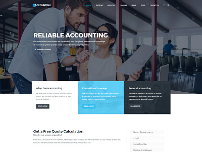 Accounting WordPress theme 10th demo