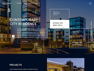 Architectural Design architects design photoshop psd theme wordpress