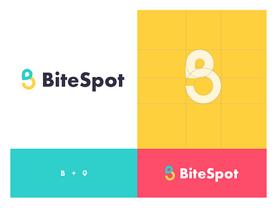 BiteSpot Logo design icon illustrator logo minimal type ui vector