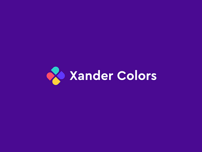 Xander Colors Logo branding design icon illustration illustrator logo minimal ui vector