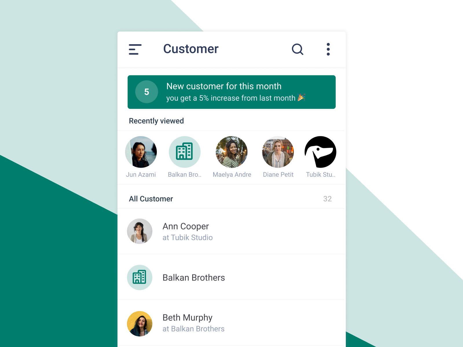 Customer Management Exploration by Firzan on Dribbble