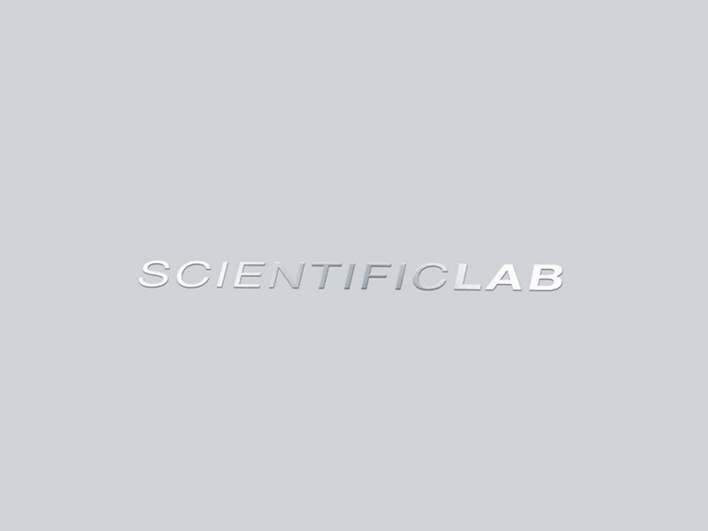 ScientificLab, a new generation products. foil stamping vector print paper mark logotype logo design corporate branding brand