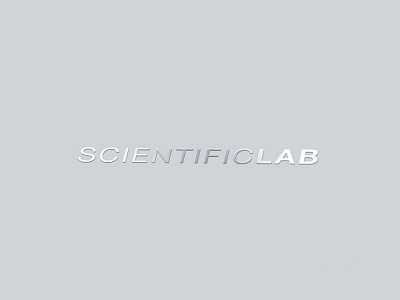 ScientificLab, a new generation products. brand branding corporate design foil logo logotype mark paper print stamping vector