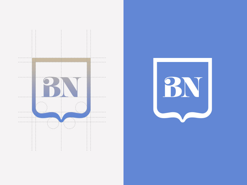 BN Logo Design vector design branding mark icon brand logotype logo
