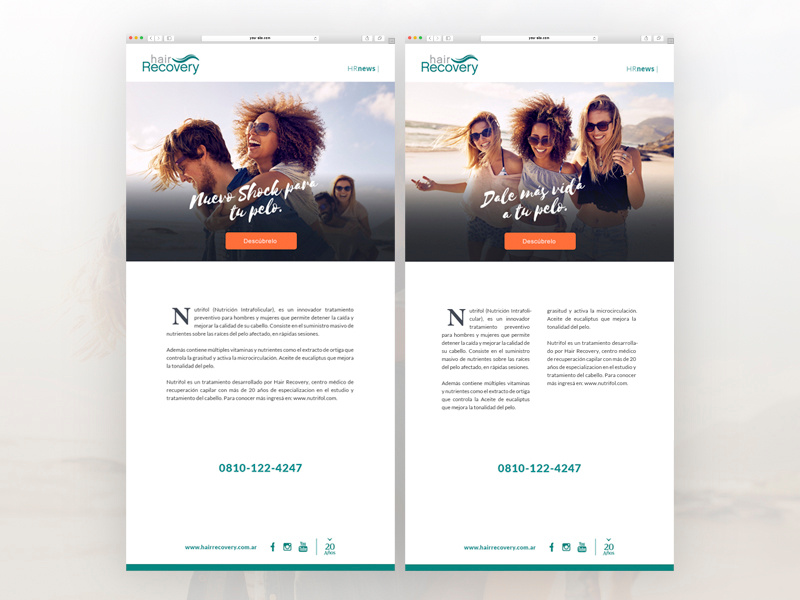 Corporate e-mail campaign flat minimal simple brand branding responsive art graphic design online design marketing emailing