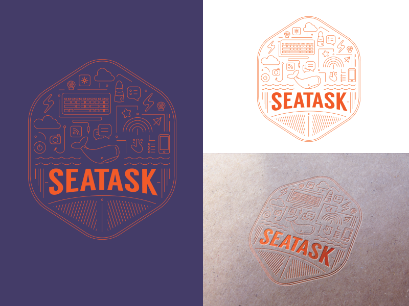 Seatask world internet mobydick sea vector sketch play love illustration graphic design art