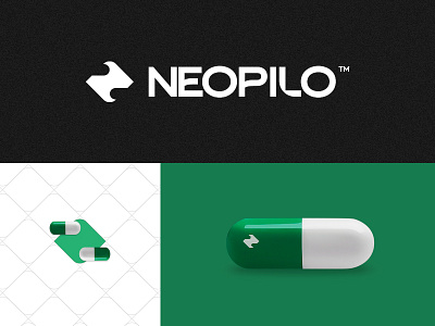 Neopilo brand branding corporate creative design graphic logo mark medical symbol