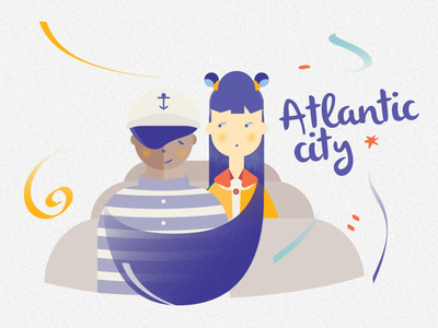 Atlantic City art atlantic city design graphic design illustration art illustration design poetry words