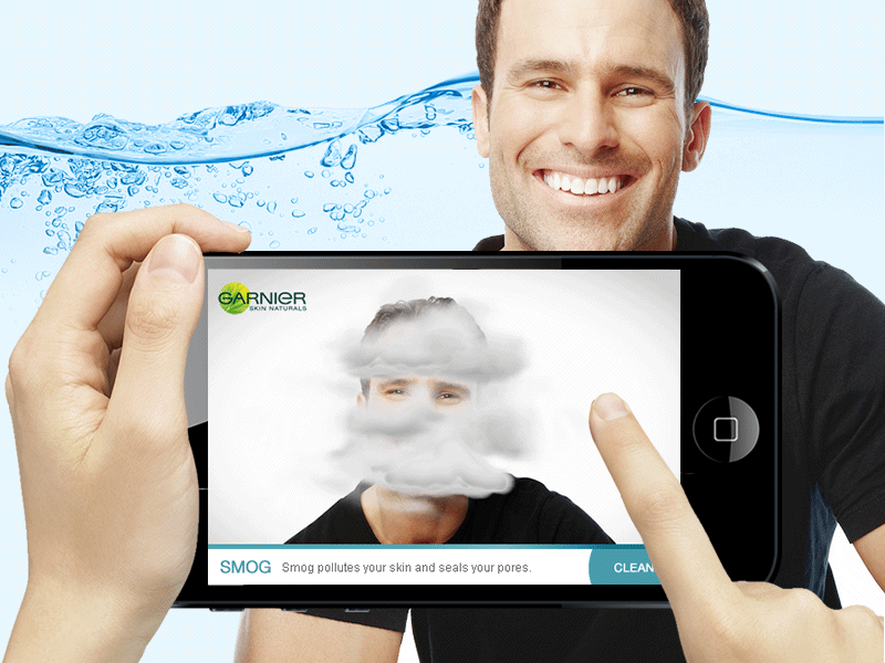 Garnier Pure active augmented reality app concept app augmented garnier product promo reality