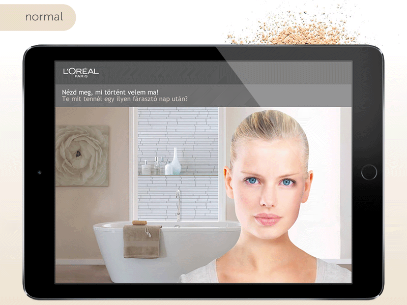 Loréal product promo - app concept app loréal