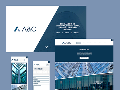 A&C Website b2b branding ui user experience web design website