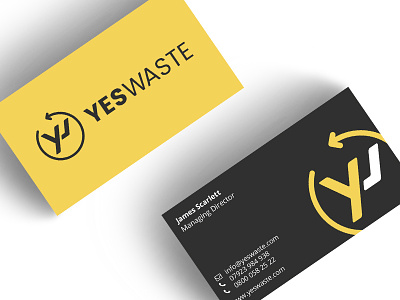 Yes Waste Branding Design brand design branding design business card business card design colour scheme logo design