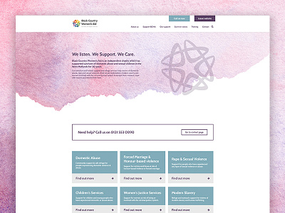 Black Country Women's Aid Website Design