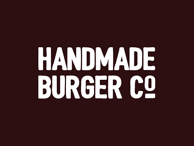 Handmade Burger Company Logo b2c brand identity corporate identity handmade burger company logo logo design restaurant restaurant logo typography