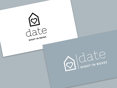 Date Night In Box Logo brand design brand identity branding design ecommerce logo logo design modern logo subscription